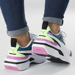 De gros 🔥 Baskets Femme Kosmo Rider Bright 384858 Nimbus Cloud Blue Coral de Puma 🔥 -Puma Soldes 2022 puma 328286 384858 02 20220728T141246 04