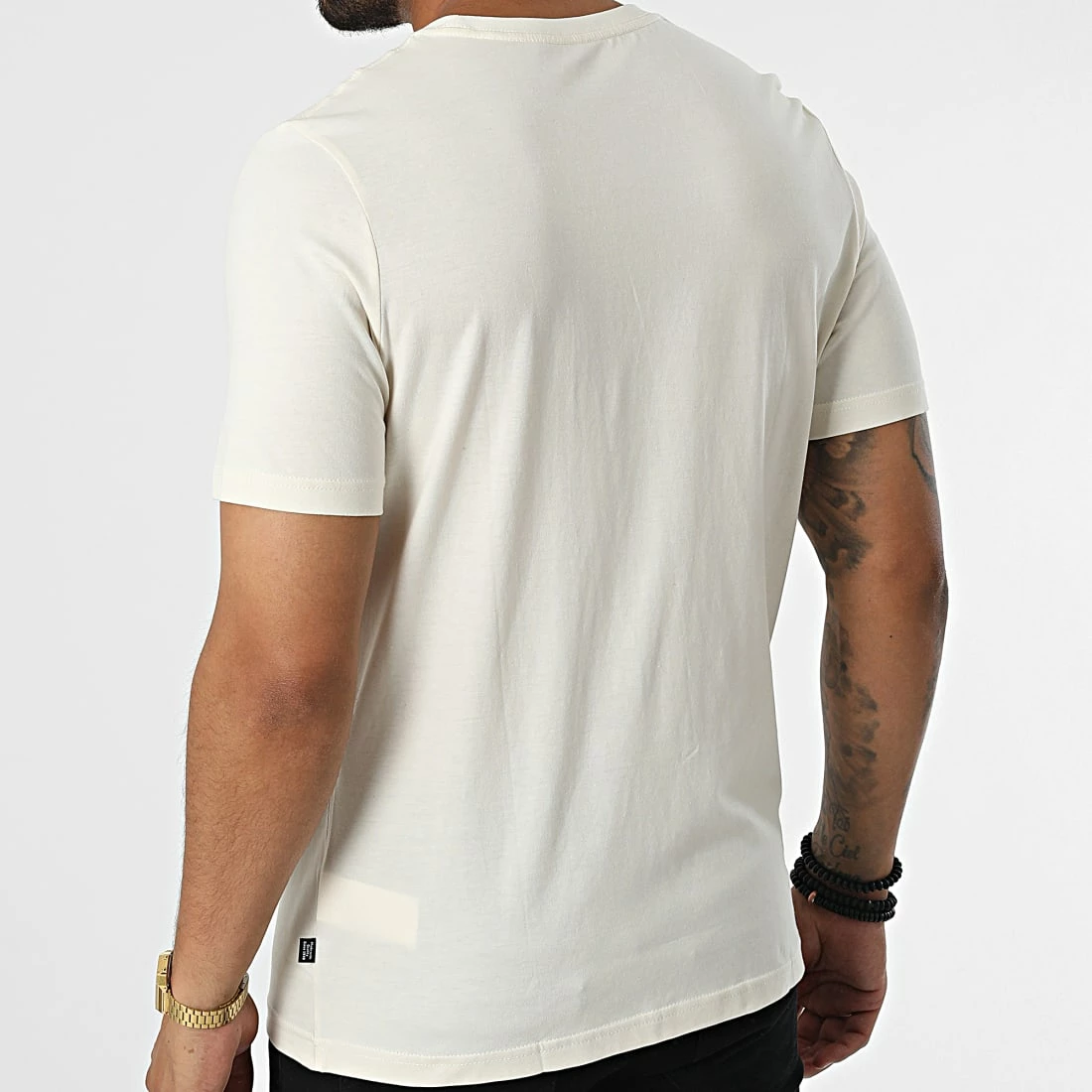 Nouveau ⌛ Tee 👕 Shirt Essential Embroidery Logo Beige de Puma 🧨 6 Nouveau ⌛ Tee 👕 Shirt Essential Embroidery Logo Beige de Puma 🧨 – Image 4