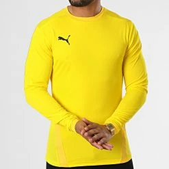 Remise 🎁 Tee 👕 Shirt De Sport Manches Longues TeamGOAL 23 704260 Jaune de Puma ✨ -Puma Soldes 2022 puma 329429 704260 07 20220727T163205 03