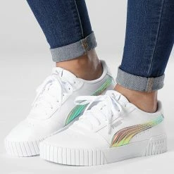 Budget 🔔 Baskets Femme Carina 2 Holo 387985 Puma White Puma Silver ⭐