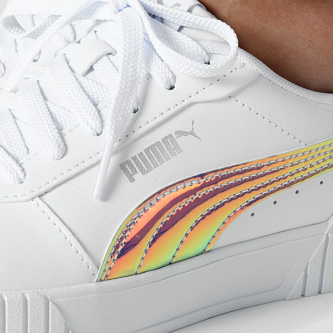 Budget 🔔 Baskets Femme Carina 2 Holo 387985 Puma White Puma Silver ⭐ 4 Budget 🔔 Baskets Femme Carina 2 Holo 387985 Puma White Puma Silver ⭐ – Image 2