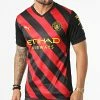 Top 10 🔥 Tee 👕 Shirt De Sport Col V A Rayures Manchester City 765722 Rouge Noir de Puma ⌛