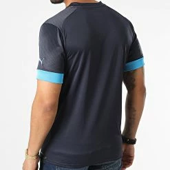 Top 10 🔥 Tee 👕 Shirt De Sport OM 766095 Bleu Marine de Puma ❤️ -Puma Soldes 2022 puma 330764 766095 02 20220804T161714 04