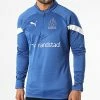 De gros 😀 Sweat Col Zippé OM 767284 Bleu de Puma 🧨