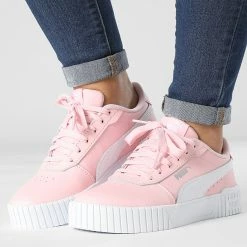 Meilleure vente 🌟 Baskets Femme Carina 2 386185 Almond Blossom White Silver de Puma 😉
