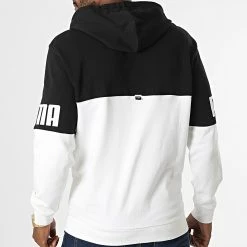 Budget 🤩 Sweat Zippé Capuche 849842 Noir Blanc de Puma 😍 -Puma Soldes 2022 puma 331649 849842 02 20220811T161840 04