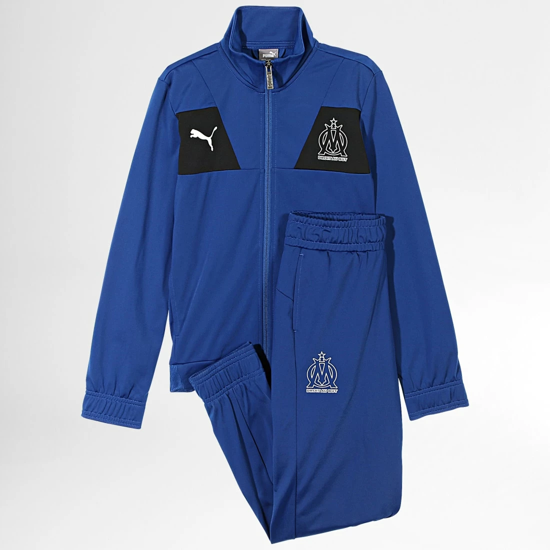Budget 😍 Ensemble Veste Zippée Et Pantalon Jogging Enfant OM Training 769616 Bleu Roi de Puma 😉 3 Budget 😍 Ensemble Veste Zippée Et Pantalon Jogging Enfant OM Training 769616 Bleu Roi de Puma 😉