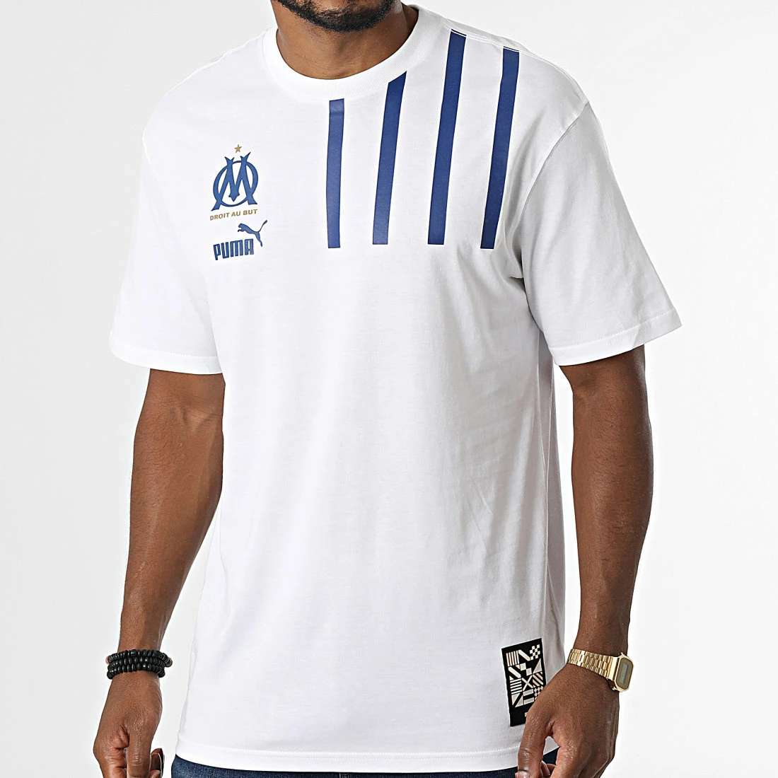Meilleure vente 🎁 Tee 👚 Shirt OM 767311 Blanc de Puma 🧨 3 Meilleure vente 🎁 Tee 👚 Shirt OM 767311 Blanc de Puma 🧨