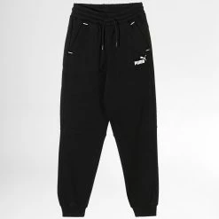 Remise 🥰 Pantalon Jogging Enfant Puma Power 670100 Noir 🎉