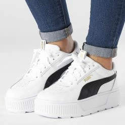 Nouveau 😉 Baskets Femme Karmen Rebelle 387212 Puma White Puma Black 🛒
