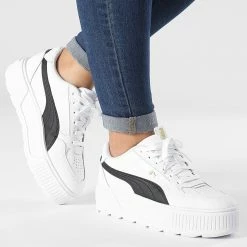 Nouveau 😉 Baskets Femme Karmen Rebelle 387212 Puma White Puma Black 🛒 -Puma Soldes 2022 puma 332480 387212 02 20220830T155427 03