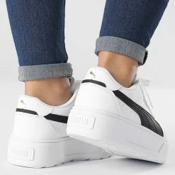Nouveau 😉 Baskets Femme Karmen Rebelle 387212 Puma White Puma Black 🛒 -Puma Soldes 2022 puma 332480 387212 02 20220830T155428 04