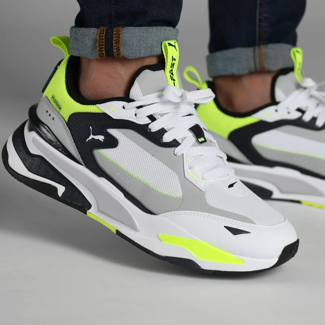 Meilleure vente 👍 Baskets RS Fast Limiter 385043 White Mist Yellow Alert de Puma 🤩 5 Meilleure vente 👍 Baskets RS Fast Limiter 385043 White Mist Yellow Alert de Puma 🤩 – Image 3