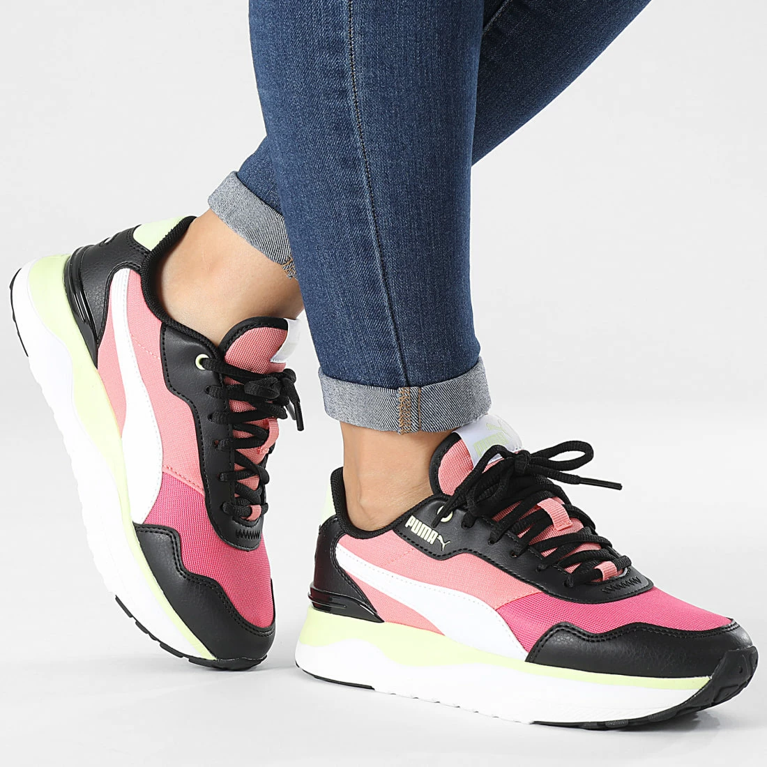 Budget ✔️ Baskets Femme R78 Voyage 380729 Black White Carnation Pink de Puma 👍 5 Budget ✔️ Baskets Femme R78 Voyage 380729 Black White Carnation Pink de Puma 👍 – Image 3