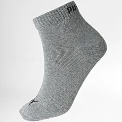 Le moins cher 😀 Lot De 3 Paires De Chaussettes 261080001 Gris Chiné de Puma 👍 -Puma Soldes 2022 puma 332911 271080001 078 20220830T152431 02