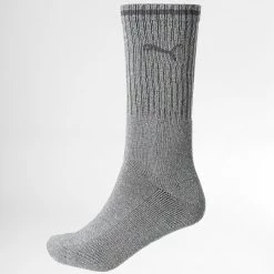 Nouveau ⌛ Lot De 3 Paires De Chaussettes 100000946 Gris Chiné de Puma 😀 -Puma Soldes 2022 puma 332916 100000946 003 20220819T145537 03