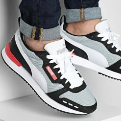 Le moins cher 👏 Baskets R78 373117 Quarry Puma White Puma Black 😉
