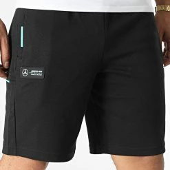Vente flash 👍 Short Jogging AMG Mercedes 534911 Noir de Puma 👍