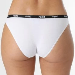 Meilleure vente 🌟 Lot De 2 Culottes Femme 603021001 Blanc de Puma 😍 -Puma Soldes 2022 puma 334882 603021001 317 20220913T153409 04