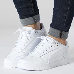 Promo 🎉 Baskets Femme RBD Game Low 387350 Puma White Gold 👍