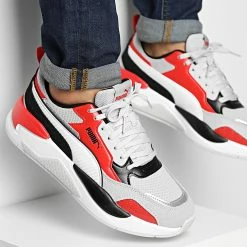 Grosses soldes 😍 Baskets X-Ray 2 Square 383203 Gravy Whtite Bred Black Silver de Puma 🥰