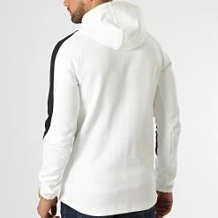 Meilleur prix 👍 Veste Zippée Capuche A Bandes Evostripe 849915 Blanc de Puma 🎁 -Puma Soldes 2022 puma 336185 849915 02 20220909T152224 04