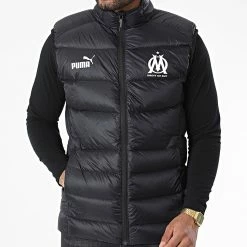 Meilleure affaire ❤️ Doudoune Sans Manches OM Casual Down 767304 Noir de Puma 🎁