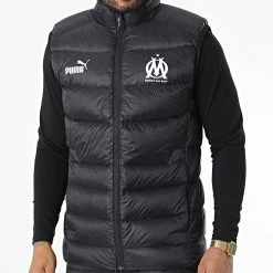 Meilleure affaire ❤️ Doudoune Sans Manches OM Casual Down 767304 Noir de Puma 🎁 -Puma Soldes 2022 puma 337786 767304 10 20220922T155023 03