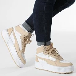 Meilleure vente ✔️ Baskets Montantes Femme Karmen Rebelle Mid 387213 White Light Sand de Puma ✨ -Puma Soldes 2022 puma 337947 387213 04 20220920T161548 03