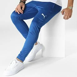 Offres ⭐ Pantalon Jogging OM Training 767294 Bleu Roi de Puma 👍 -Puma Soldes 2022 puma 338014 767294 11 20221108T145527 03