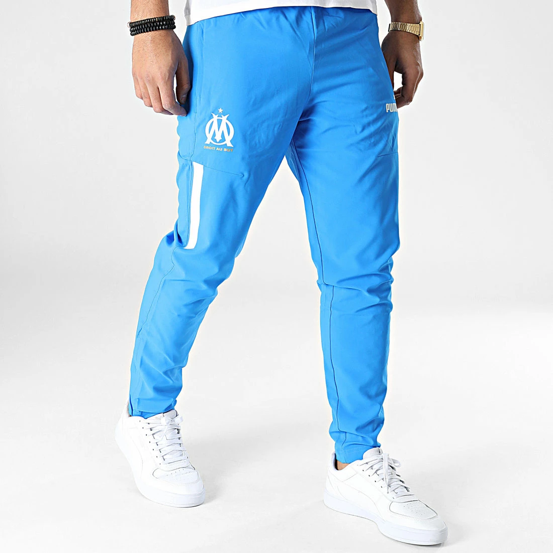 Bon marché 🔥 Pantalon Jogging OM Prematch 769669 Bleu Clair de Puma ✨ 3 Bon marché 🔥 Pantalon Jogging OM Prematch 769669 Bleu Clair de Puma ✨