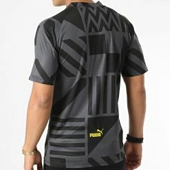 Le moins cher ⭐ Tee 👚 Shirt De Sport Borussia Dortmund Prematch 767655 Gris Noir de Puma ⭐ -Puma Soldes 2022 puma 338021 767655 02 20221024T154557 04