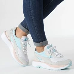 Grosses soldes 👍 Baskets Femme Cruise Rider 🍬 Candy 387460 White Light Aqua de Puma 🧨 -Puma Soldes 2022 puma 338883 387460 01 20220920T161059 03