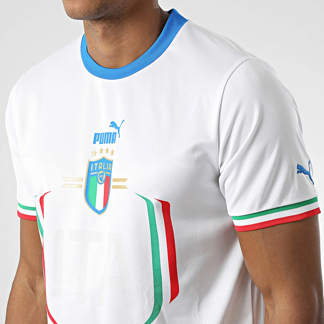 Top 10 ✔️ Tee 👕 Shirt FIGC Away Replica 765650 Blanc Doré de Puma 💯 3 Top 10 ✔️ Tee 👕 Shirt FIGC Away Replica 765650 Blanc Doré de Puma 💯 – Image 2