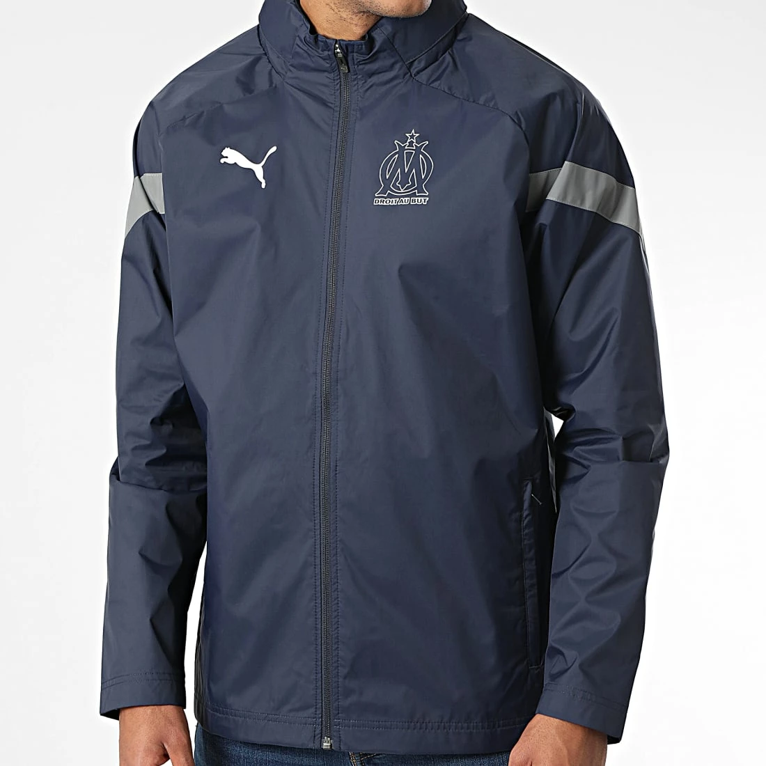 Sortie 🧨 Coupe-Vent Capuche OM All Weather 767285 Bleu Marine de Puma 👍 3 Sortie 🧨 Coupe-Vent Capuche OM All Weather 767285 Bleu Marine de Puma 👍