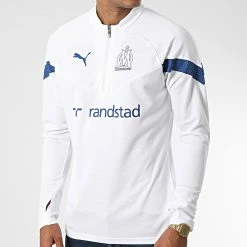 Budget 🧨 Tee 👚 Shirt Manches Longues OM Training 767281 Blanc de Puma 💯