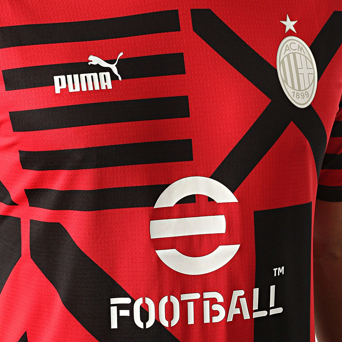 Bon marché ⌛ Tee 👚 Shirt De Sport AC Milan Prematch 767549 Rouge Noir de Puma 🥰 4 Bon marché ⌛ Tee 👚 Shirt De Sport AC Milan Prematch 767549 Rouge Noir de Puma 🥰 – Image 2