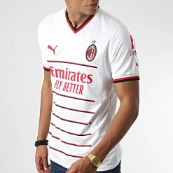 Meilleure vente 🛒 Tee 👕 Shirt De Sport AC Milan Away Replica 765834 Blanc de Puma 😉 -Puma Soldes 2022 puma 340743 765834 02 20221025T152005 03
