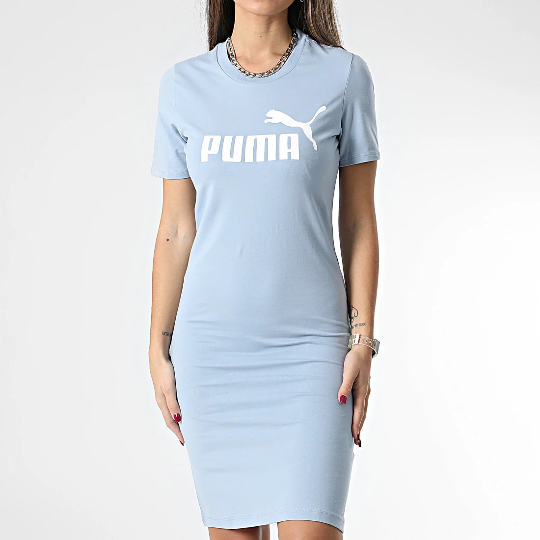 Le moins cher 🔔 Robe Tee 👚 Shirt Femme 848349 Bleu Ciel de Puma 🛒 3 Le moins cher 🔔 Robe Tee 👚 Shirt Femme 848349 Bleu Ciel de Puma 🛒