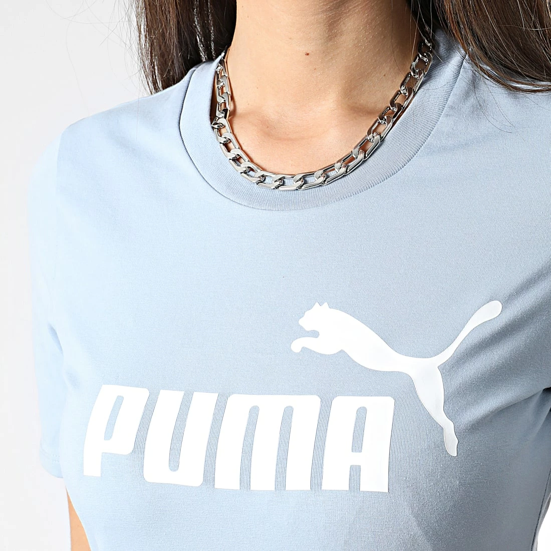 Le moins cher 🔔 Robe Tee 👚 Shirt Femme 848349 Bleu Ciel de Puma 🛒 4 Le moins cher 🔔 Robe Tee 👚 Shirt Femme 848349 Bleu Ciel de Puma 🛒 – Image 2