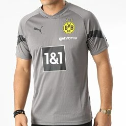 Remise 🤩 Tee 👕 Shirt De Sport Borussia Dortmund Training 768333 Gris de Puma 😉 -Puma Soldes 2022 puma 340749 768333 09 20221024T154536 03