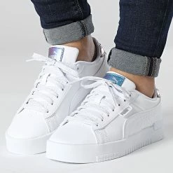 Offres 👍 Baskets Femme Jada Bioluminescence 386194 Puma White Silver 😀