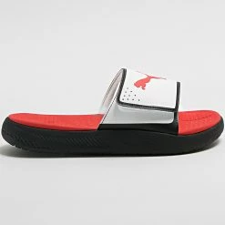 Vente flash 🔔 Claquettes Softride Slide 382112 Puma Black Puma Red White 🛒 -Puma Soldes 2022 puma 340884 382112 08 20221014T153120 03