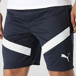 Offres 🧨 Short Jogging OM Training 767295 Bleu Marine de Puma 👍