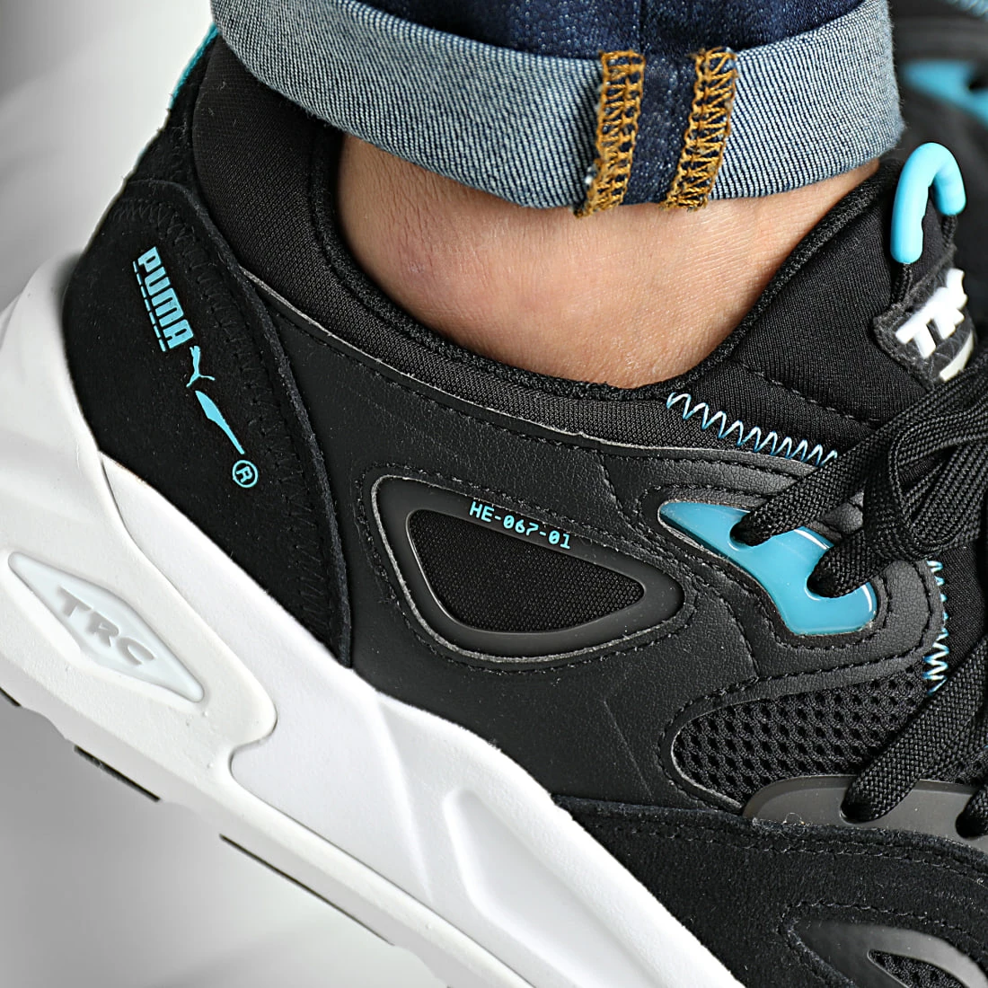Nouveau 😍 Baskets TRC Blaze 384958 Puma Black Blue Atoll ✔️ 4 Nouveau 😍 Baskets TRC Blaze 384958 Puma Black Blue Atoll ✔️ – Image 2