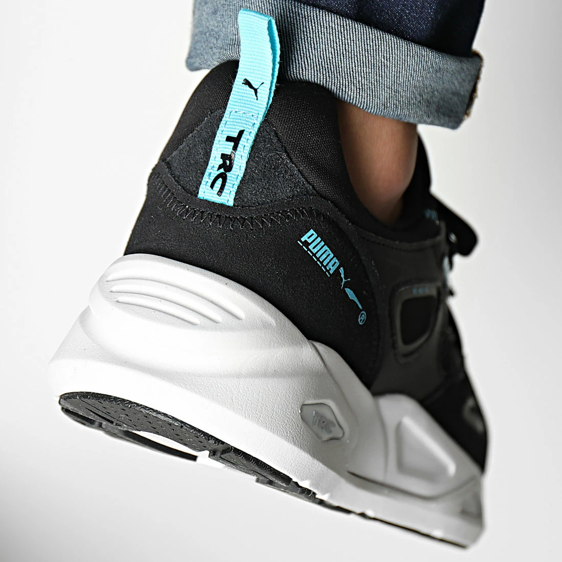 Nouveau 😍 Baskets TRC Blaze 384958 Puma Black Blue Atoll ✔️ 6 Nouveau 😍 Baskets TRC Blaze 384958 Puma Black Blue Atoll ✔️ – Image 4