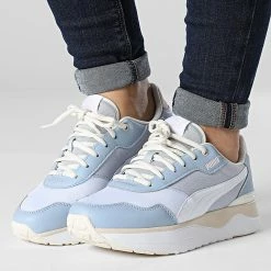 Offres 🥰 Baskets Femme R78 Voyage 380729 Blue Wash White Island Pink de Puma 👍