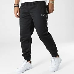 Grosses soldes 👏 Pantalon Jogging A Bandes 522125 Noir de Puma ❤️