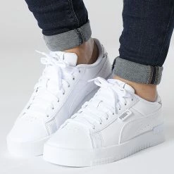 Acheter ⭐ Baskets Femme Jada Distressed 387621 Puma White Puma Silver 🎉