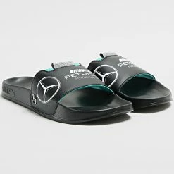 Puma Soldes 2022 30 Nouveau 😀 Claquettes Leadcat 2 Mercedes AMG Puma Black 😍